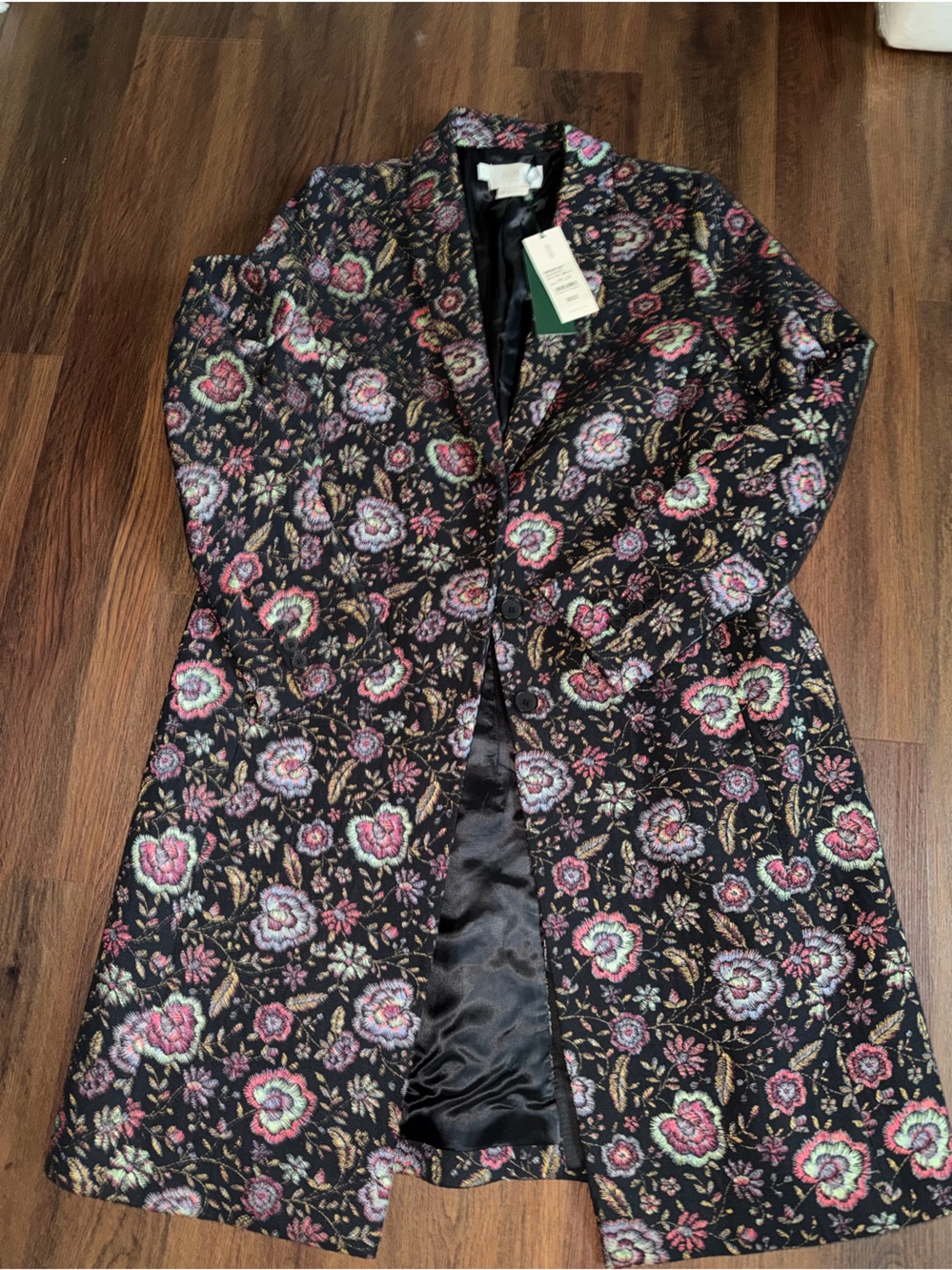 Rare Hobbs Palace collection embroidered brocade coat NWT $600 summer jacket - Picture 4 of 15